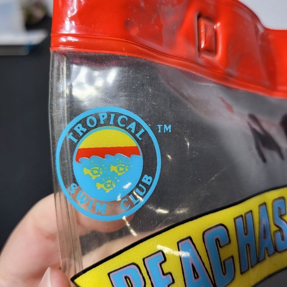 Vintage 1987 Talking Tops Beachasaurus Blue Dinosaur Bag with Snap Closure - Picture 7 of 9